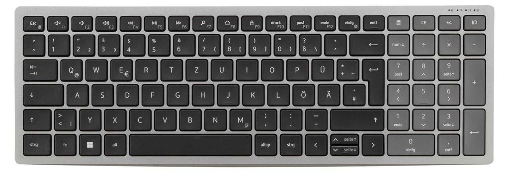 Dell KB740 Tastatur kabellos 2.4 GHz QWERTZ Titan Gray Immagine del prodotto 