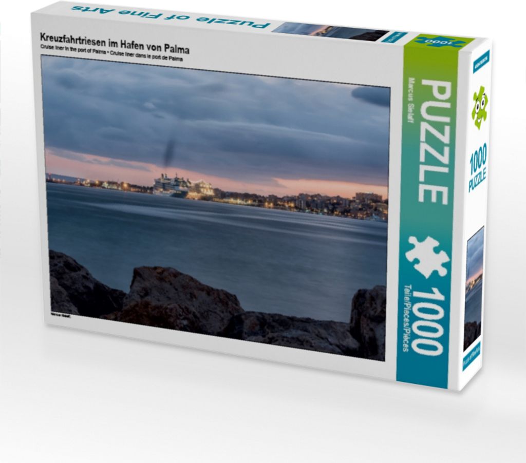 Calvendo Kreuzfahrtriesen im Hafen von Palma 1000 Teile Produktbild 