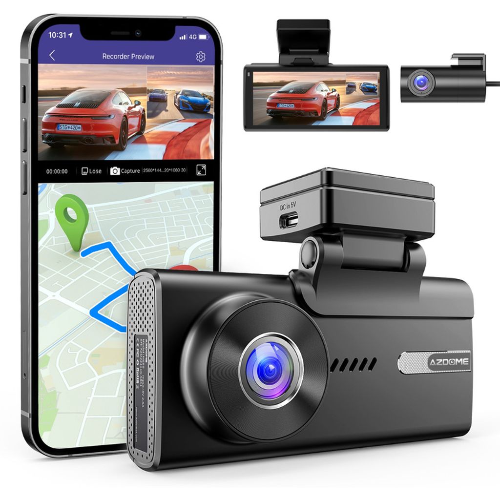 AZDOME M580 4K Dash Cam sada se zadní kamerou Obrázek produktu 