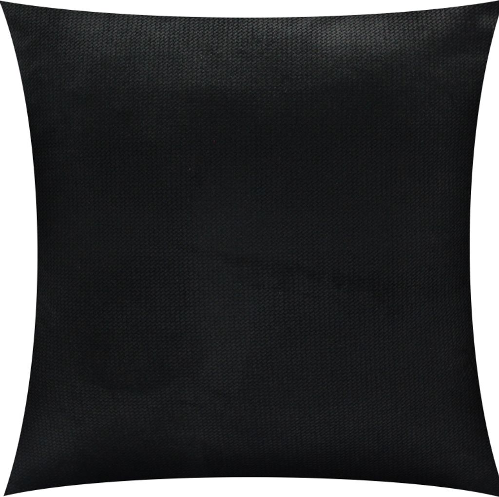 2-Set SAMT KISSENBEZUG 40x40cm SCHWARZ Velours Kissenhülle Dekokissenbezug Sofakissen Zierkissen