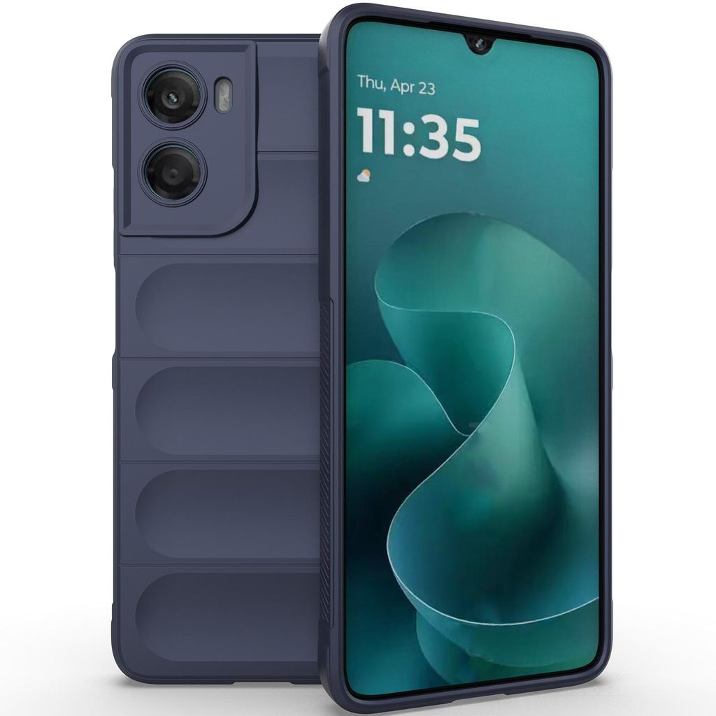 Handyhülle für Motorola Moto G06 Weich TPU Silikon Stossfest Anti-rutsch Hülle Dunkelblau