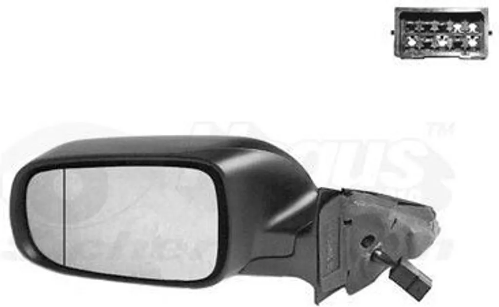 Van Wezel Rétroviseur Gauche Chauffant Audi A4 B5 1994-2001 - Noir