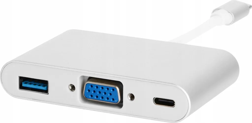 Adaptateur USB C pour MacBook double écran VGA et clé USB simultané - 4