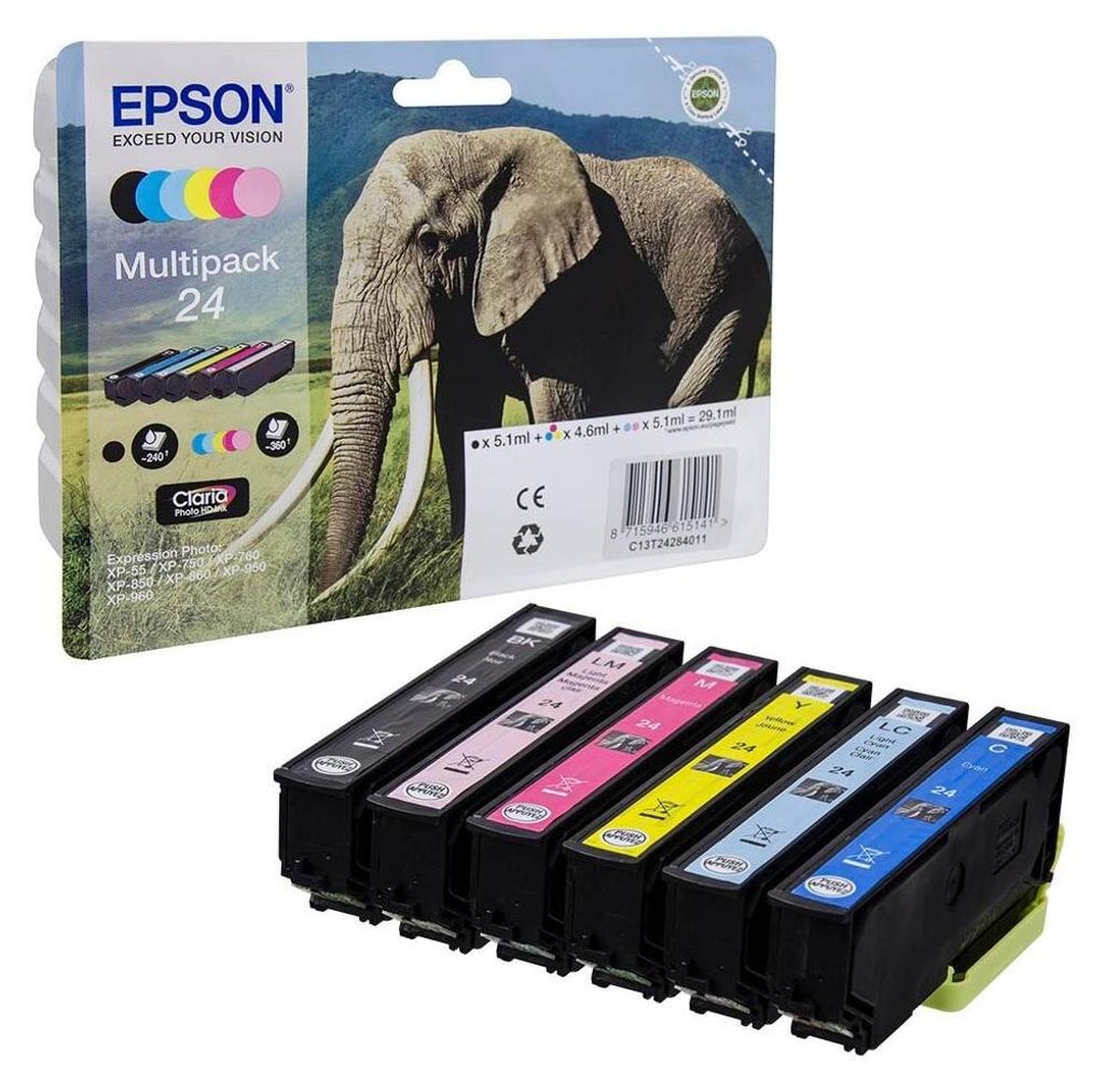 Epson Elephant Multipack 6-colours 24 Claria Photo HD Ink, Zdjęcie produktu 
