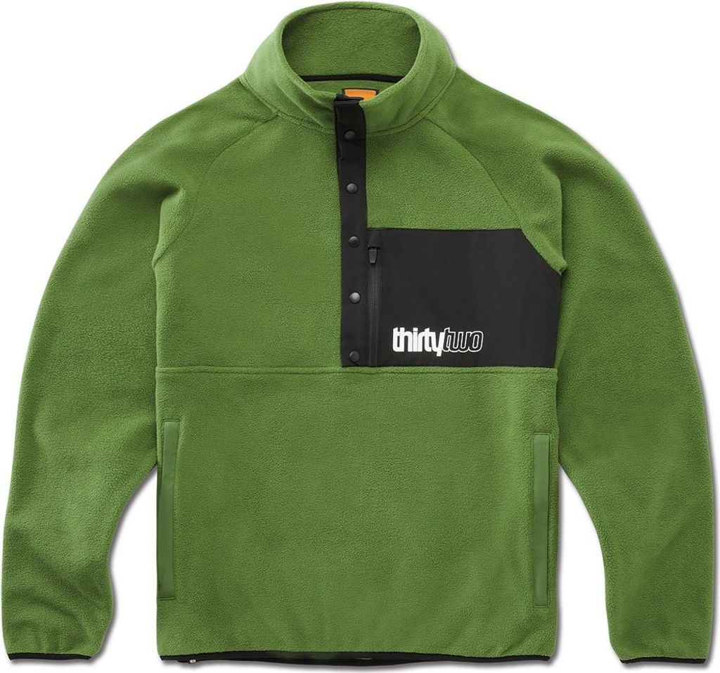 Thirtytwo Rest Stop Anorak Fleece Mit Halbem Reißverschluss Grün XL Mann Grün XL