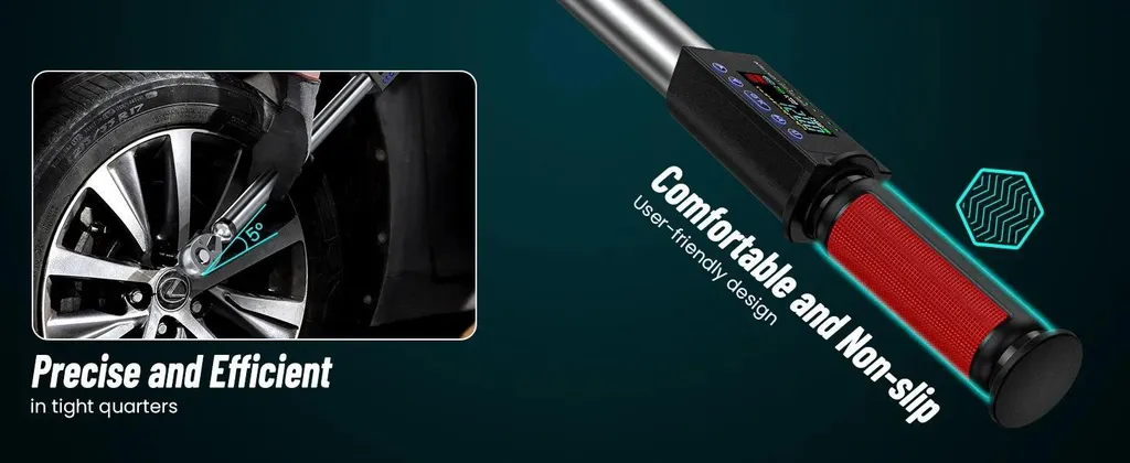 Clé dynamométrique 17-340 Nm numérique avec signal sonore et LED - 9