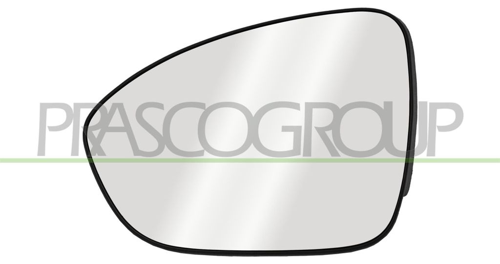 PRASCO Spiegelglas Außenspiegel Links für DACIA Sandero III (BJI) Beheizbar Konvex DA2327514
