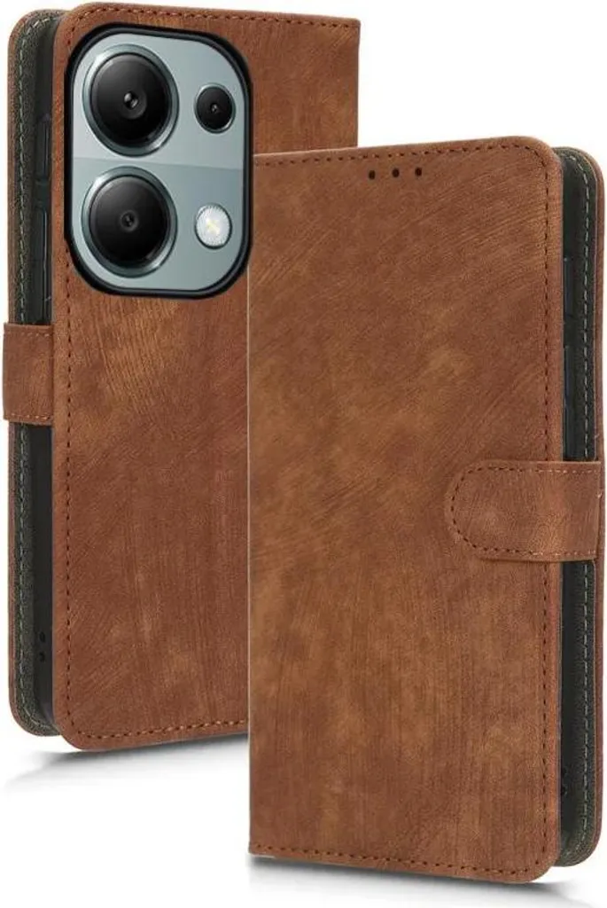 Cover Robusta Redmi Note 13 Pro 4G | Marrone Vintage RFID Protection