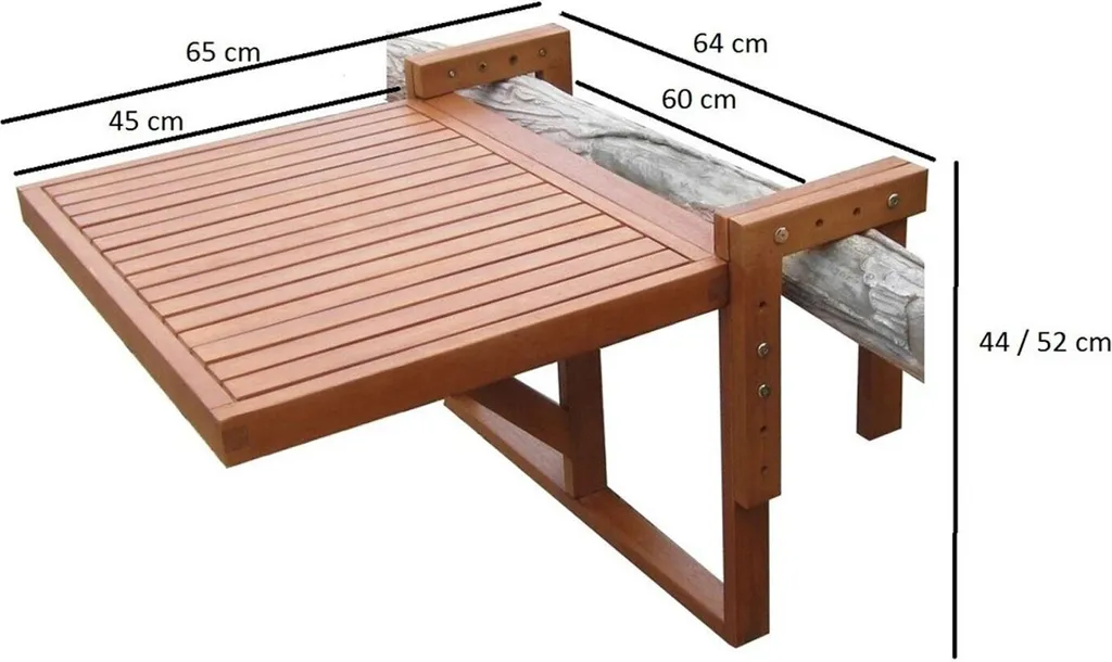 Table suspendue BERKELEY rabattable en acier avec fixation universelle - 3