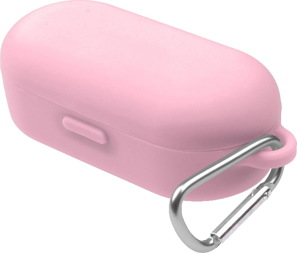 TWS Bluetooth-kompatible Kopfhörer Silikon-Hülle Schutzhülle mit hängenden Schnalle für Bose Sport Ohrhörer-Rosa