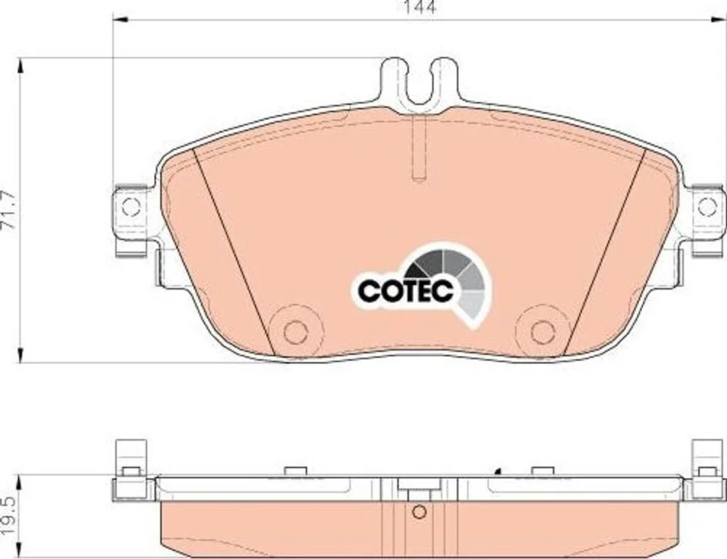 Plaquettes de frein TRW GDB1932 pour Mercedes Classe A B CLA GLA