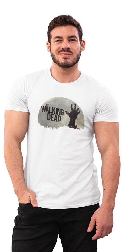 D&B Uni Polo MO00076 WalkingDead Weiß-Größe S