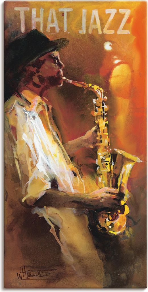 ARTland Leinwandbild Jazz Größe: 50x100 cm
