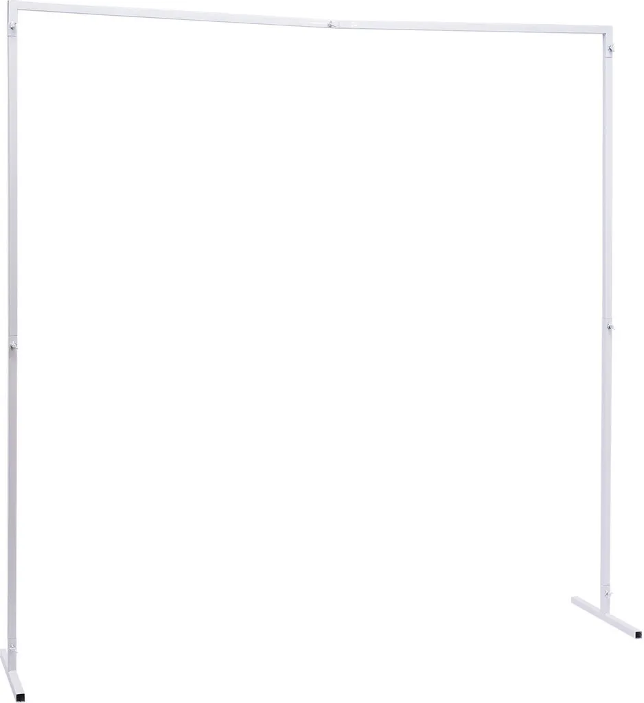 Cadre de mariage blanc robuste en fer forgé structure carrée modulable - 8