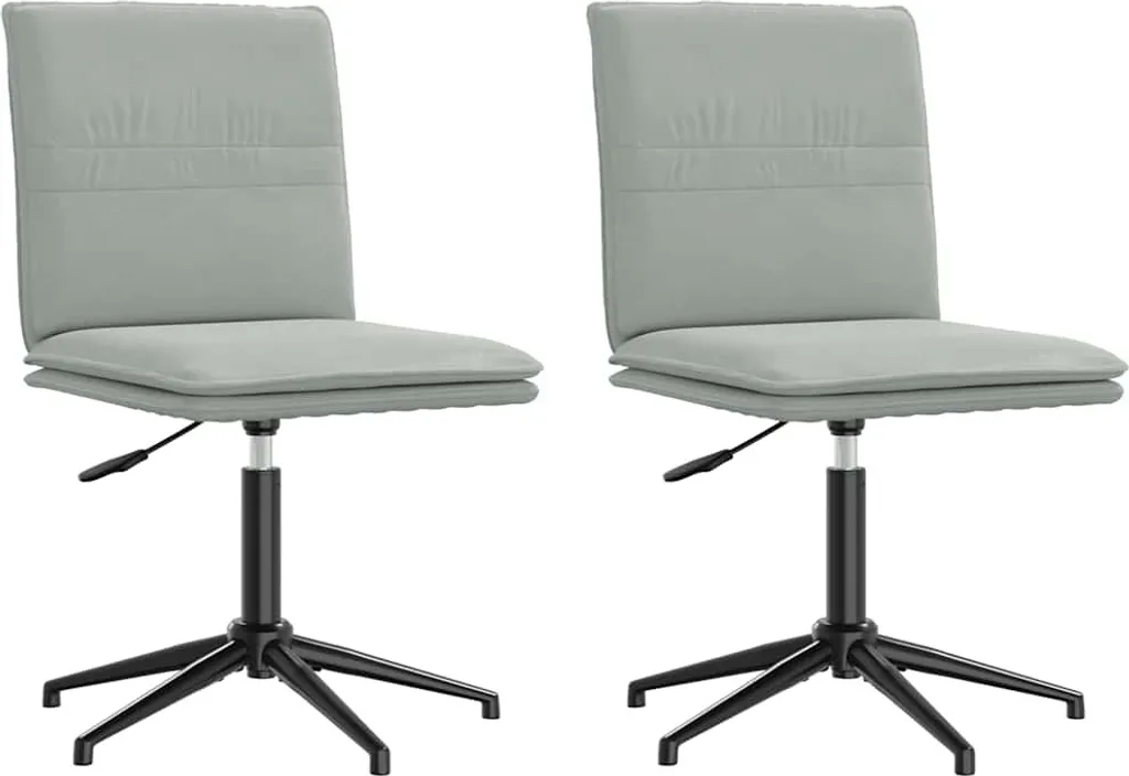 vidaXL Sedie Sala da Pranzo Velluto Grigio: Eleganza per i tuoi Ospiti