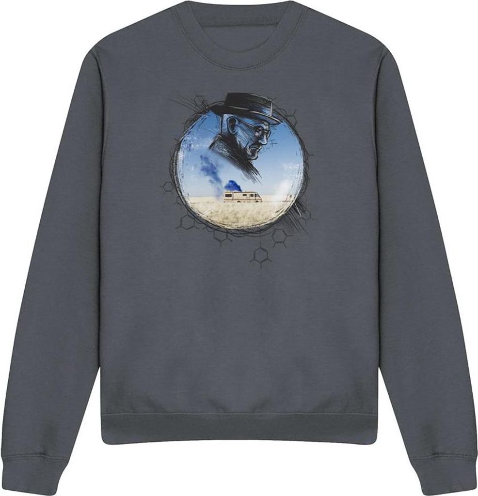 Breaking Bad - Sweatshirt für Herren/Damen Uni TV20230 (M) (Holzkohle)