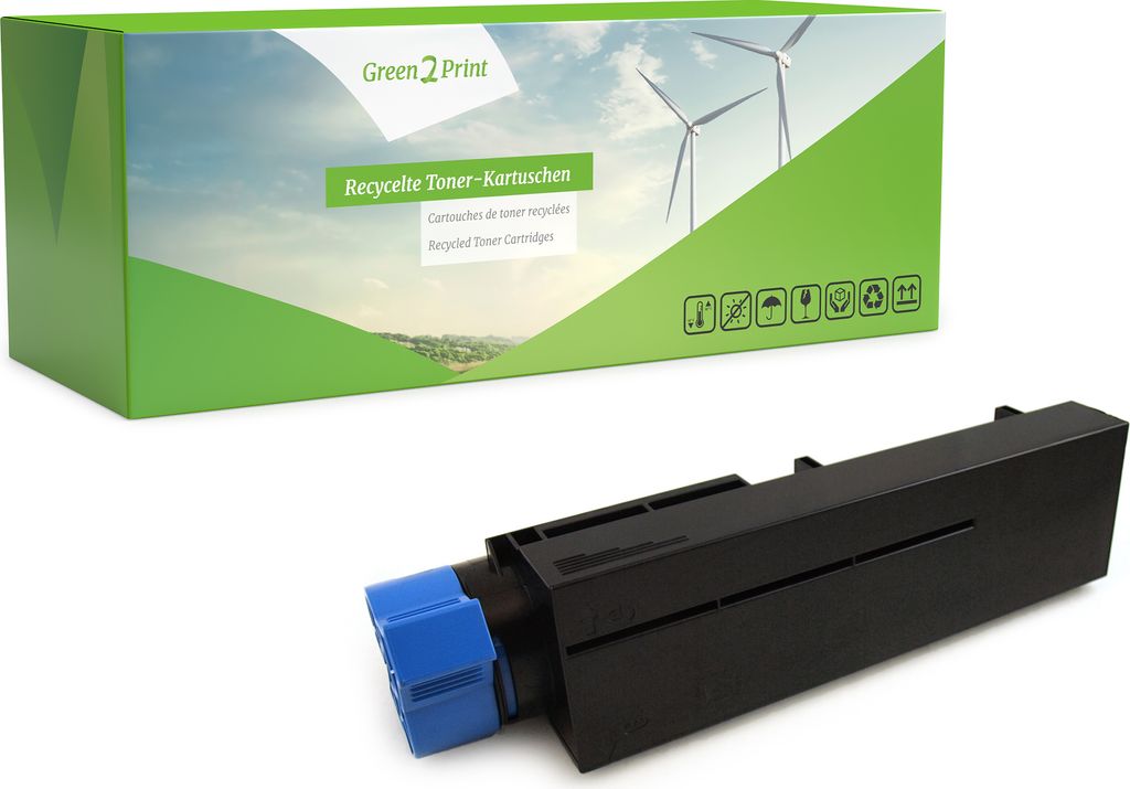 Green2Print Toner schwarz 2500 Seiten ersetzt OKI 44992402 passend für OKI B401, MB441MFP, MB451MFP