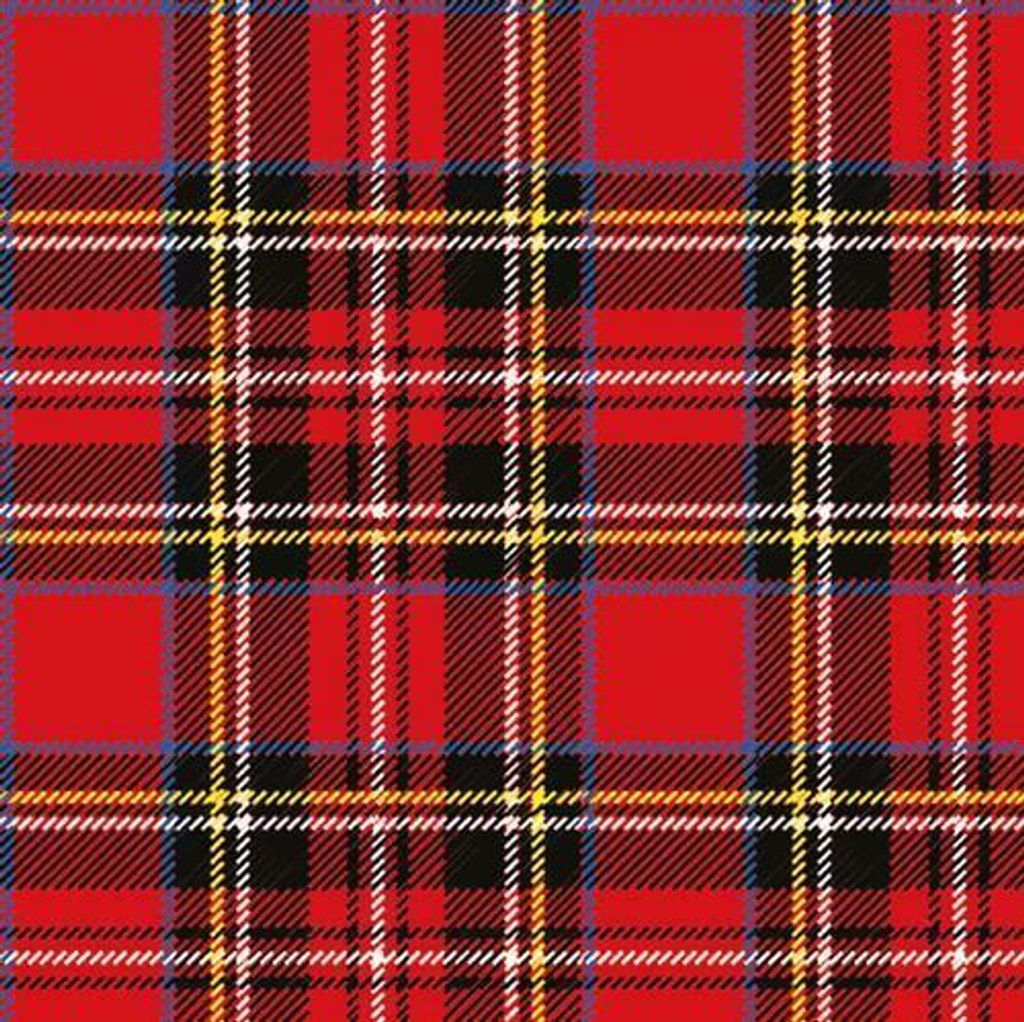 20 Servietten Scottish red - Schottisches Karo rot 33x33cm Produktbild 