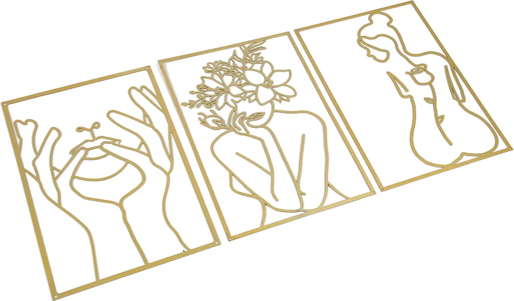 Habillez vos Murs Vides - Décoration Métal Femme Style Ligne Minimaliste