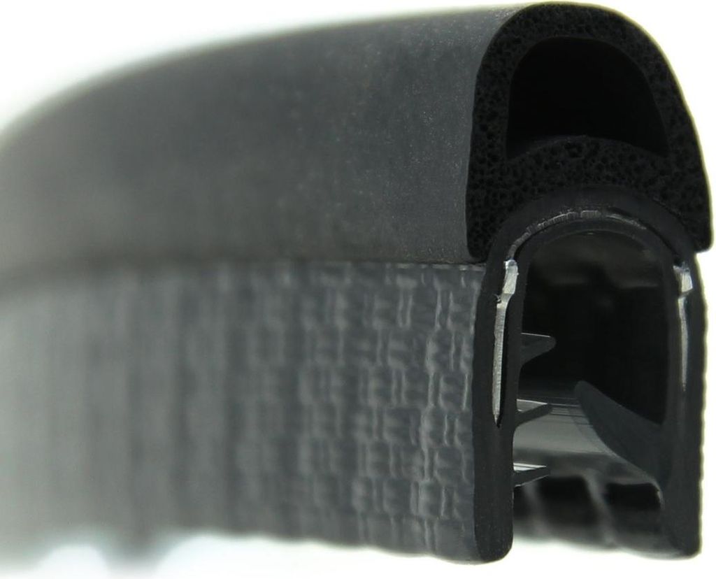 DO12 - PVC/ EPDM Kantenschutz Dichtungs Profil Gummi Dichtung oben - Klemmbereich 2 - 5 mm