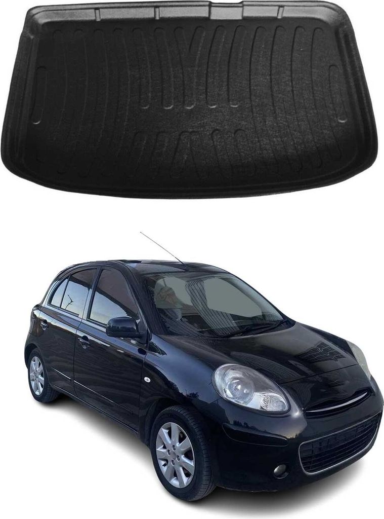 Bac de coffre pour Nissan Micra 2010-2017 Caoutchouc TPE Image du produit 