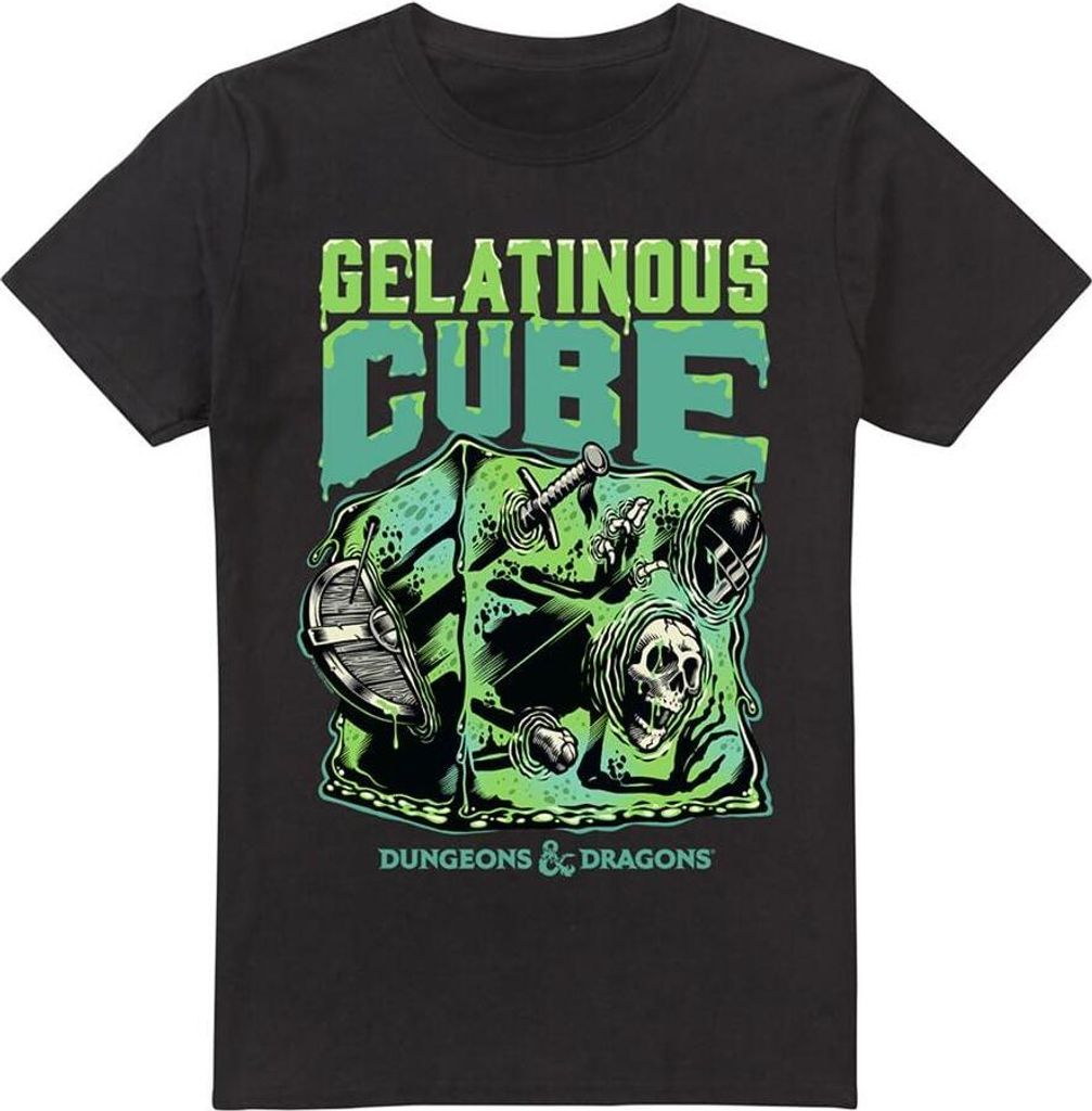 Dungeons & Dragons - "Gelatinous Cube" T-Shirt für Herren TV4982 (M) (Schwarz)