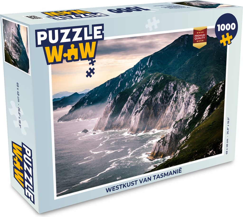MuchoWow Puzzle 1000 Teile Westküste von Tasmanien - Erwachsene - Rätsel