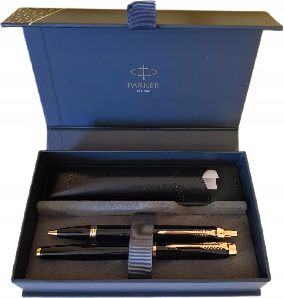 Coffret Parker Ensemble Stylo à Bille Black GT et Stylo Plume Luxe