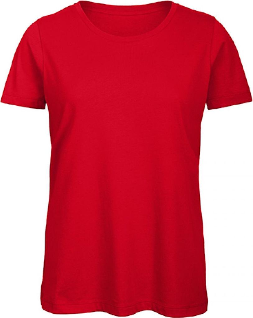 B&C TW043 | Damen T-Shirt / 100% Organic Baumwolle - Farbe: Red - Größe: M