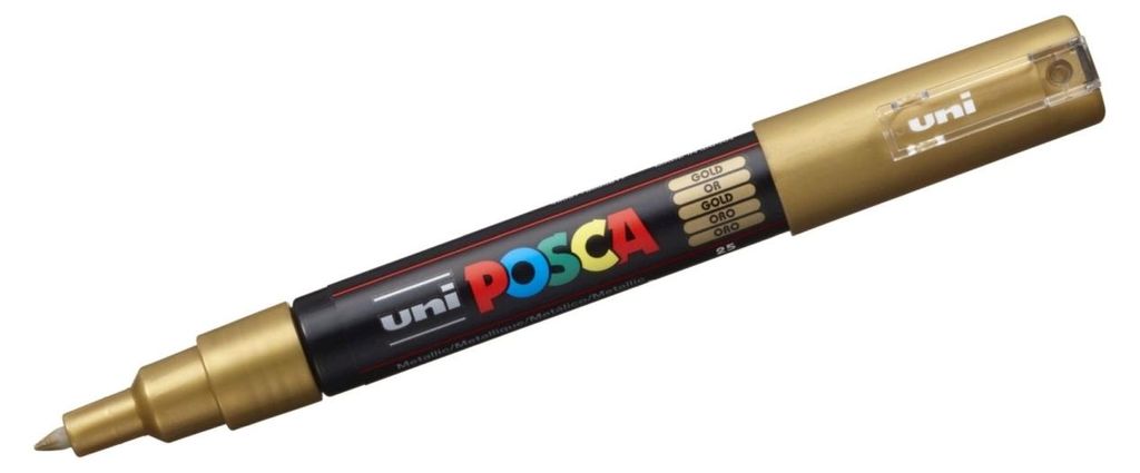 Feutres POSCA PC-1M Or (6 pièces) Image du produit 