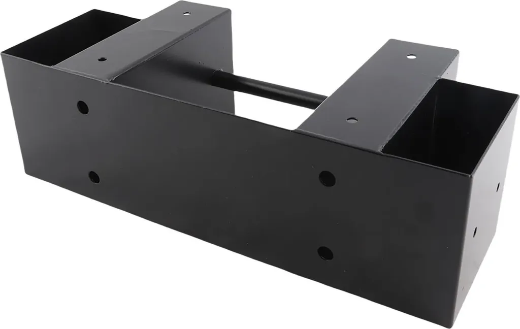 Support pour bois de chauffage extérieur en acier noir robuste 40cm - 7