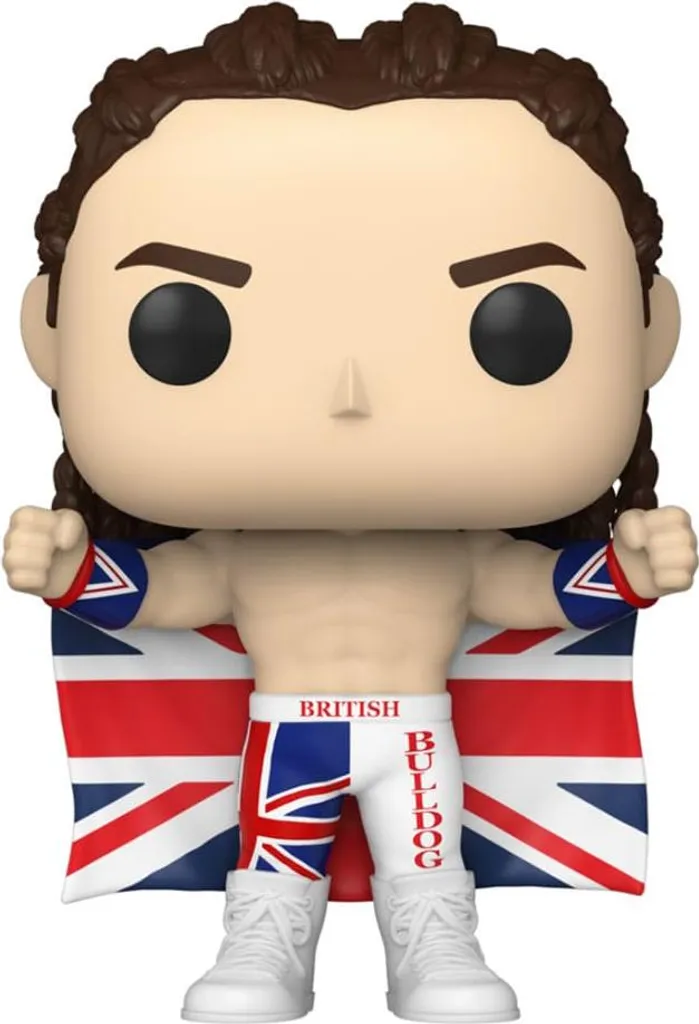 Funko Pop WWE British Bulldog Figure 9 cm - Figurine Vinyle de Collection