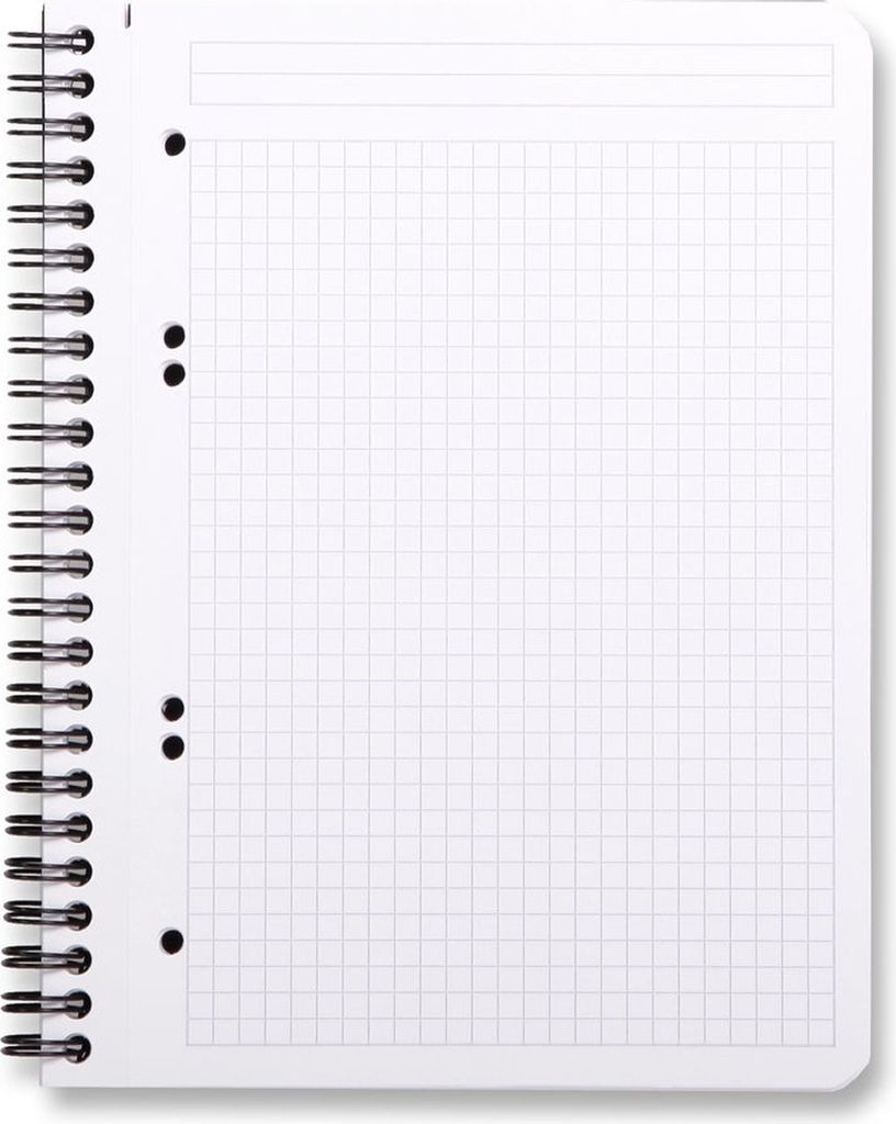 Rhodia 5x Notebook mit Spiralbindung A5+ 80Blatt kariert 90g - Schwarz 119910C