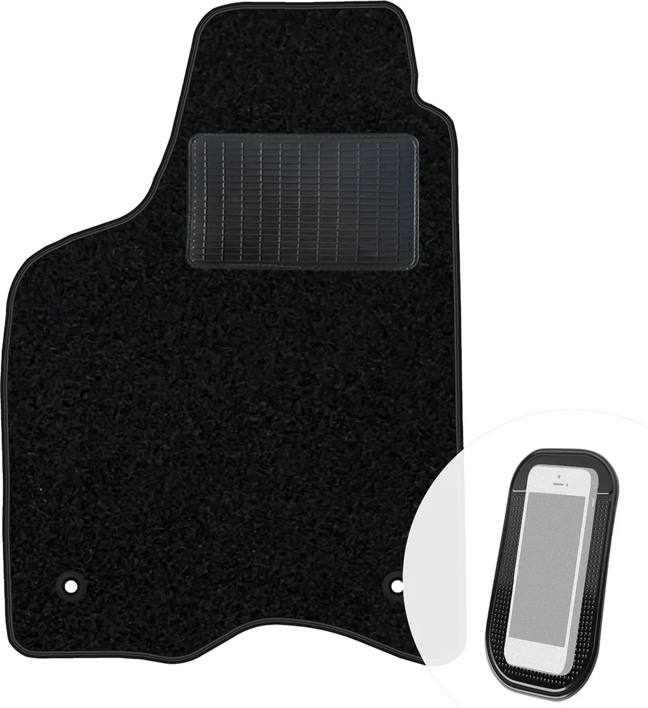 Tappetino Auto moto-MOLTICO VW Lupo / Seat Arosa 98-05 Velours Nero