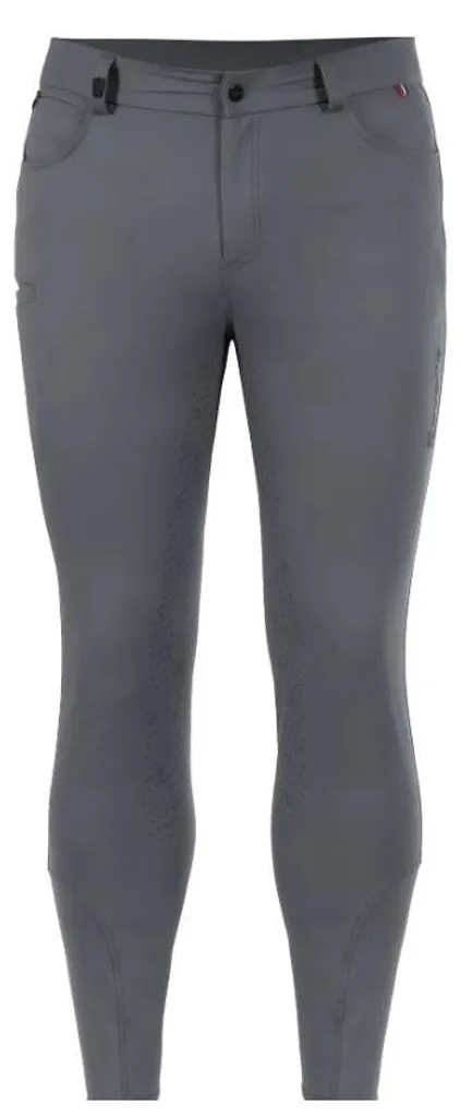 Pantalon Équitation Homme Cavallo CavalCain Full Grip Confort Gris