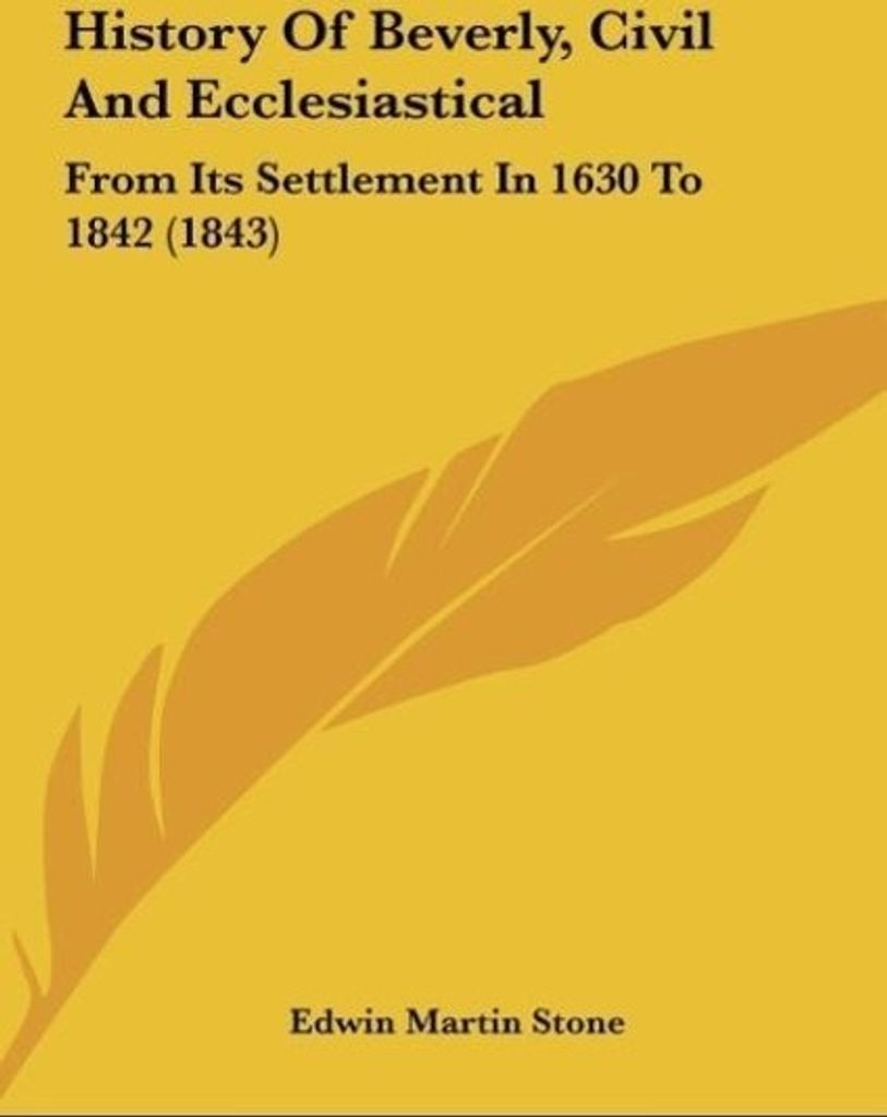 History Of Beverly, Civil And Ecclesiastical