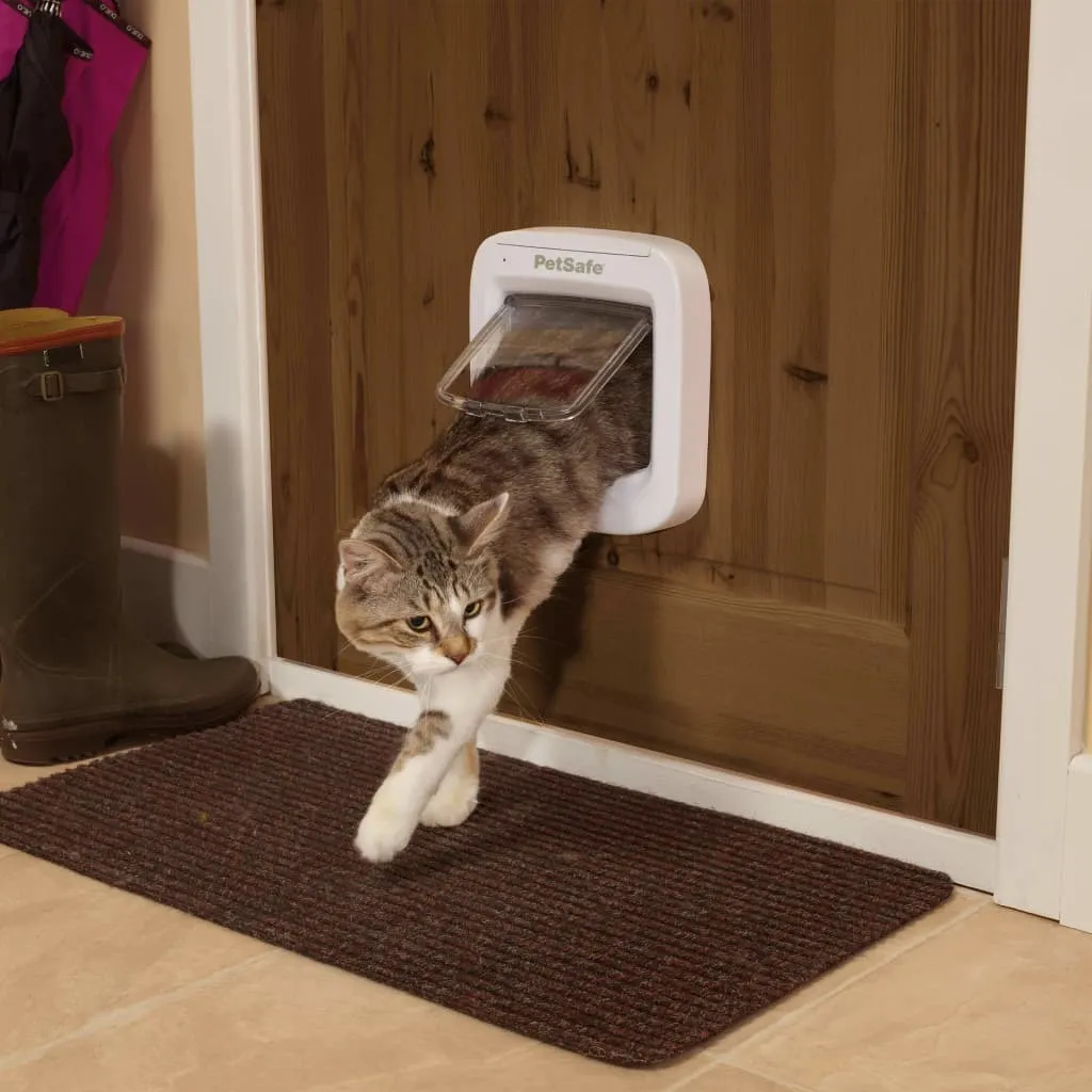 Chatière électronique pour chat à puce PetSafe Blanc - Isolation Renforcée - 5