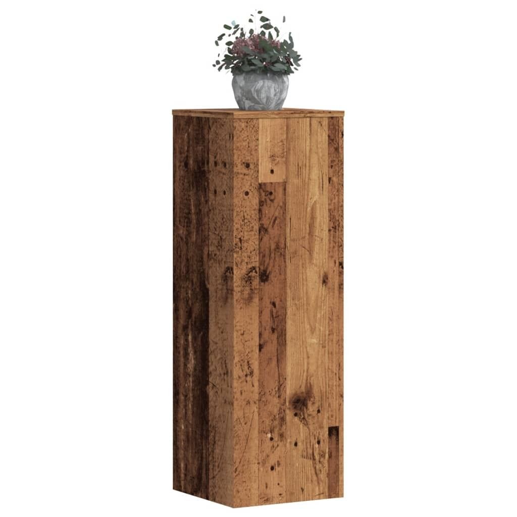 "WINTER SALE"Pflanzenständer/Blumenständer - Blumenregal - 2er set - modernes Design - für Wohnzimmer/Balkon - Altholz-Optik 33x33x100cm Holzwer...