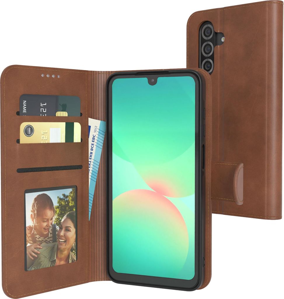 EAZY CASE Business Hülle für Samsung Galaxy A26 klappbar, Premium Kunstleder Handyhülle mit Kartenfach