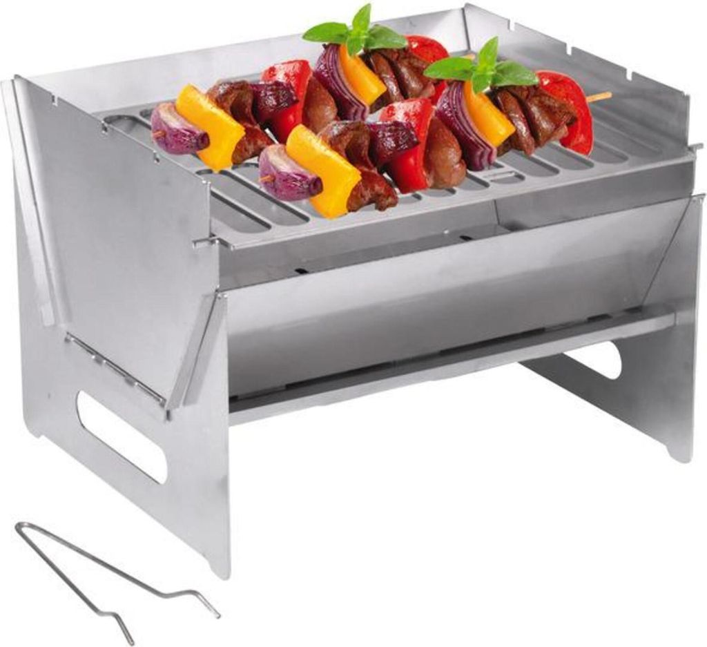 Camp4 Edelstahl Faltgrill 250x300x220 mm