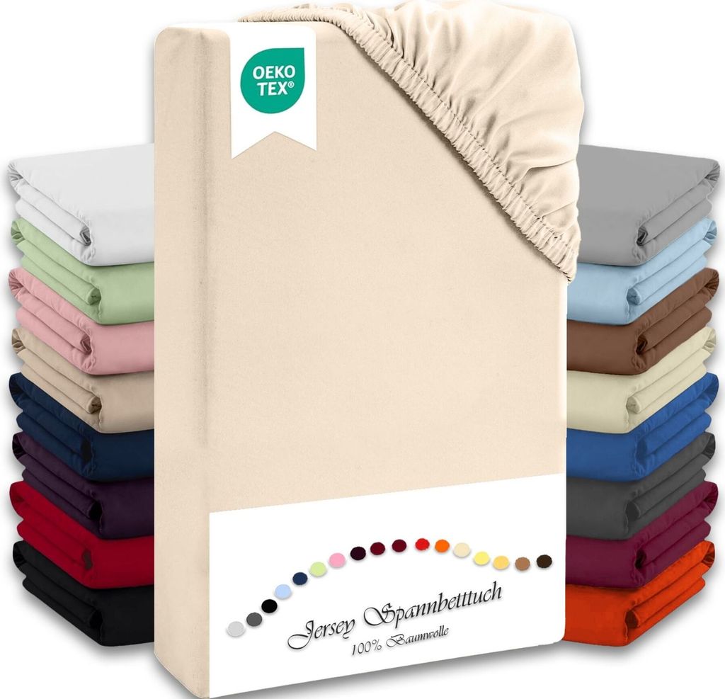 Jersey-Spannbettlaken für Kinder 70x140 cm hautfreundlich Produktbild 