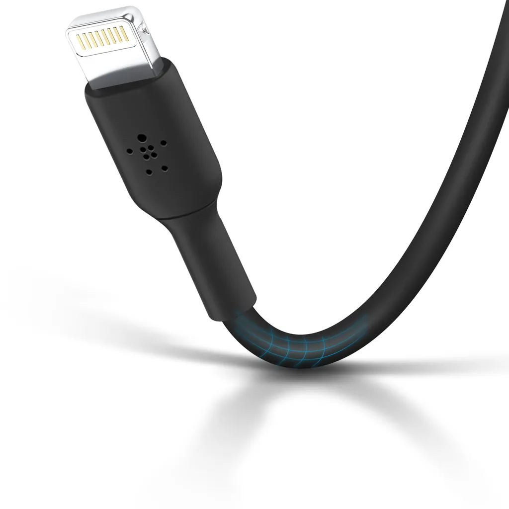 Câble Lightning 1m Belkin robuste blanc USB-A haute performance x2 - 5