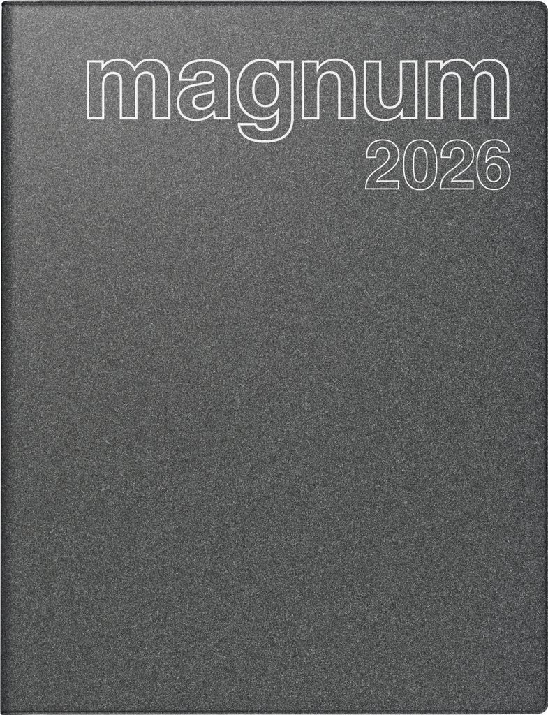 2026 Rido Buchkalender magnum 183×240 mm grau Produktbild 