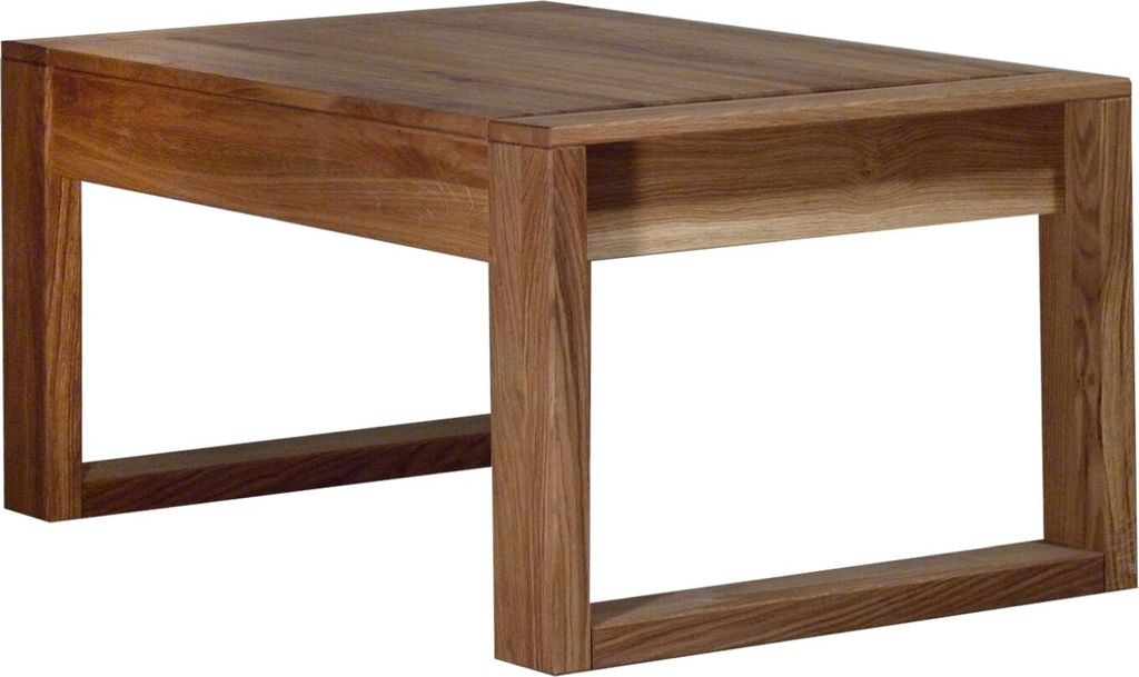 Couchtisch Wooden Nature 13 Wildeiche massiv lackiert - 100 x 65 x 46-65 cm (B x T x H)