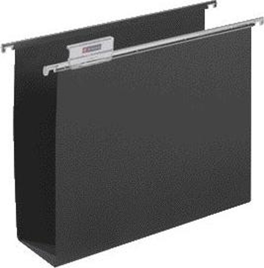 Djois - Hängemappe A4 frontal U-Boden 80mm schwarz | 5 Stück