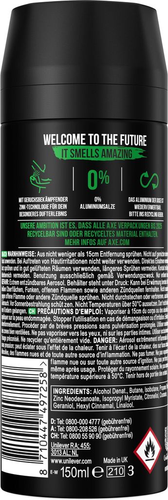 Axe Africa 6 x 150 ml Deodorant Deospray Deo Spray Set Produktbild 5