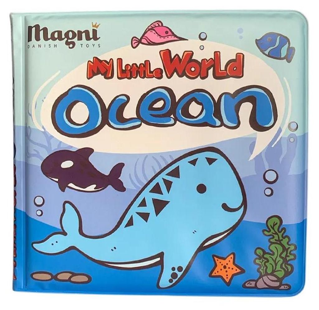 Magni Bath Book With Color Reaction Sea Creatures (5729) Badespielzeug Kinder One Size