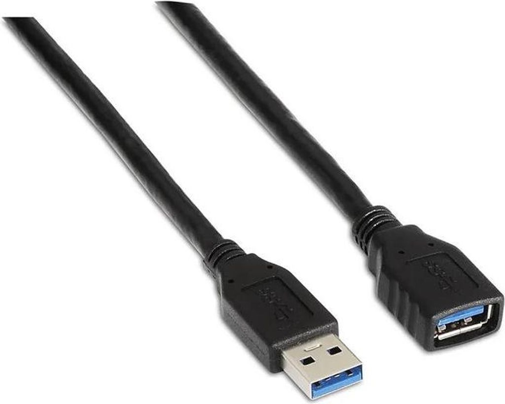 AISENS A105-0042, 2 m, USB A, USB A, USB 3.2 Gen 1 (3.1 Gen 1), 5 Gbit/s, Schwarz
