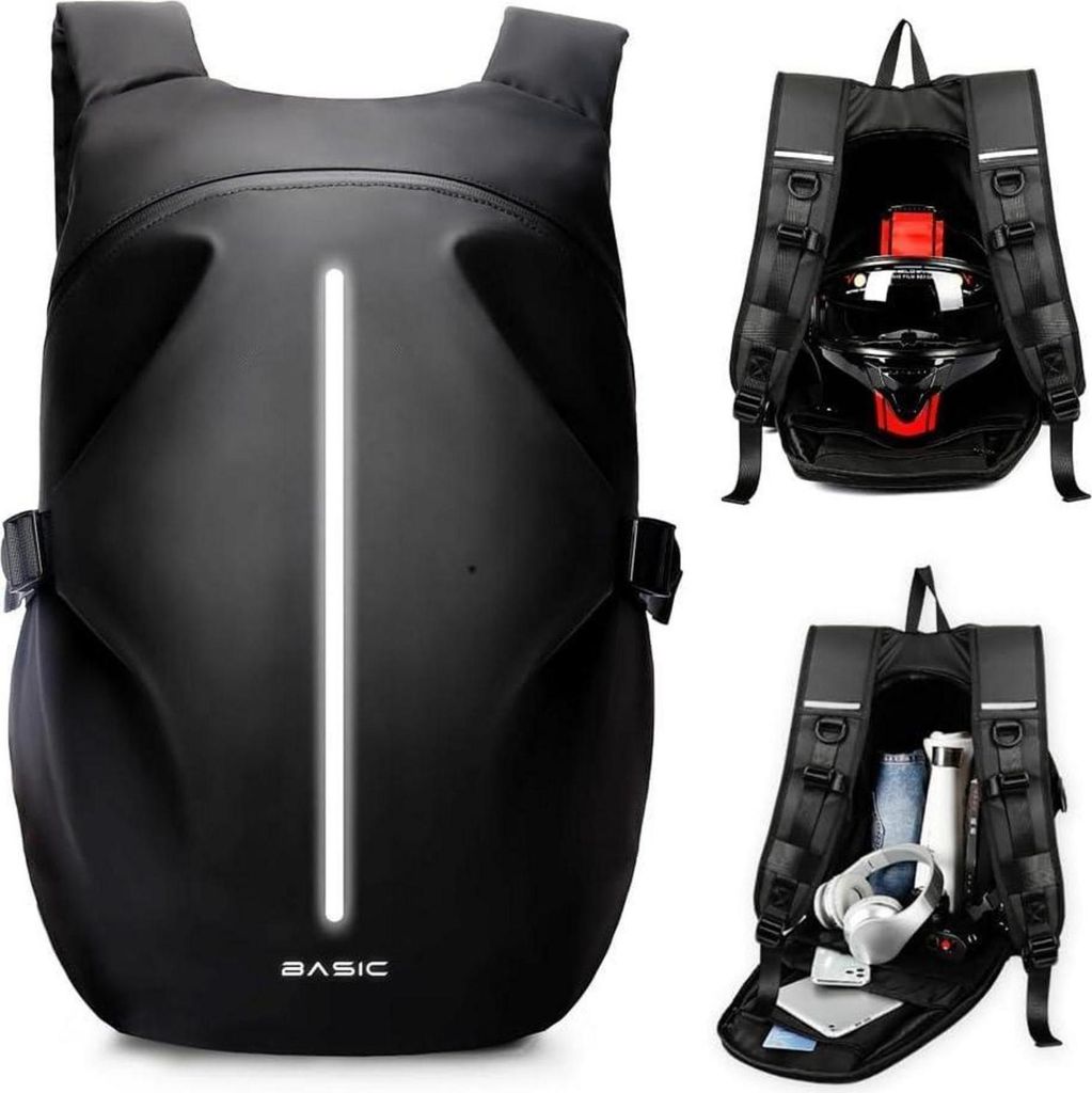 Motorradrucksack Herren wasserdichter Helmrucksack Produktbild 