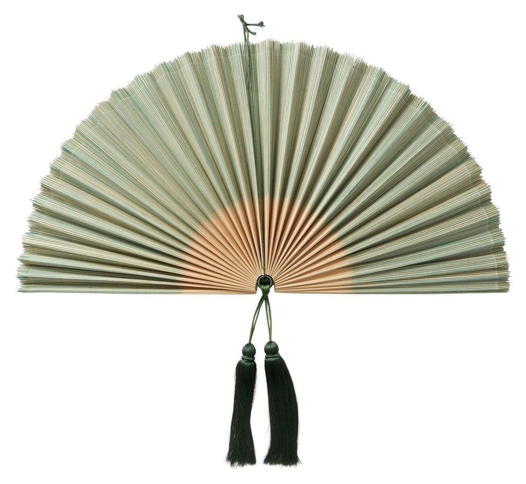 Deko-Fächer - 100 x 85 cm - Grün - Braun - Bambus - Produktbild 